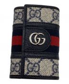 GUCCIグッチ）の古着「6連キーケース/シェリーライン」｜ネイビー