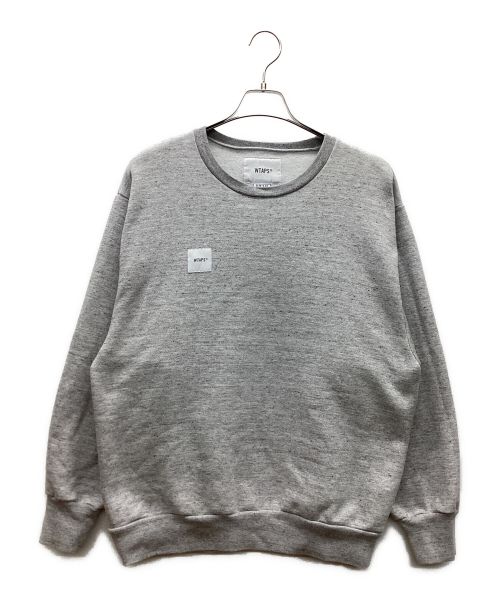 WTAPS（ダブルタップス）WTAPS (ダブルタップス) HOME BASE CREW NECK SWEAT グレー サイズ:Sの古着・服飾アイテム