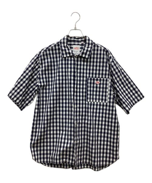 DANTON（ダントン）DANTON (ダントン) ワークシャツ ホワイト×ネイビー サイズ:Lの古着・服飾アイテム