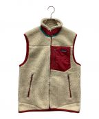 Patagoniaパタゴニア）の古着「CLASSIC RETRO-X VEST」｜アイボリー×レッド