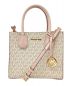 MICHAEL KORS (マイケルコース) 2WAYバッグ ホワイト×ピンク：10000円