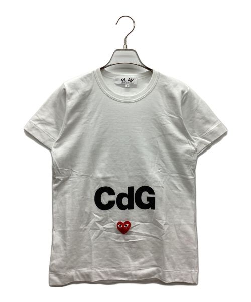 PLAY COMME des GARCONS（プレイ コムデギャルソン）PLAY COMME des GARCONS (プレイ コムデギャルソン) Tシャツ ホワイト サイズ:Mの古着・服飾アイテム