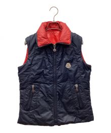 MONCLER（モンクレール）の古着「リバーシブルダウンベスト」｜ネイビー×レッド