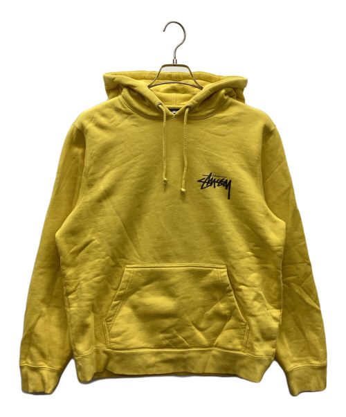 stussy（ステューシー）stussy (ステューシー) プルオーバーパーカー イエロー サイズ:Sの古着・服飾アイテム