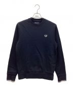 FRED PERRYフレッドペリー）の古着「Crew Neck Sweatshirt」｜ネイビー