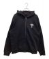 stussy（ステューシー）の古着「ジップアップパーカー」｜ブラック