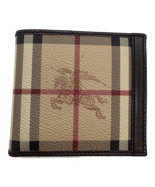 BURBERRY（バーバリー）BURBERRY (バーバリー) 2つ折り財布 ブラウンの古着・服飾アイテム