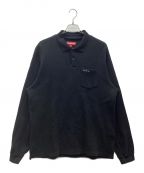 SUPREMEシュプリーム）の古着「THERMAL L/S POLO SHIRT」｜ブラック