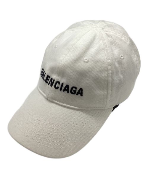 BALENCIAGA（バレンシアガ）BALENCIAGA (バレンシアガ) キャップ ホワイトの古着・服飾アイテム