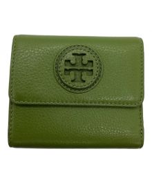 TORY BURCH（トリーバーチ）の古着「3つ折り財布」｜ライトグリーン