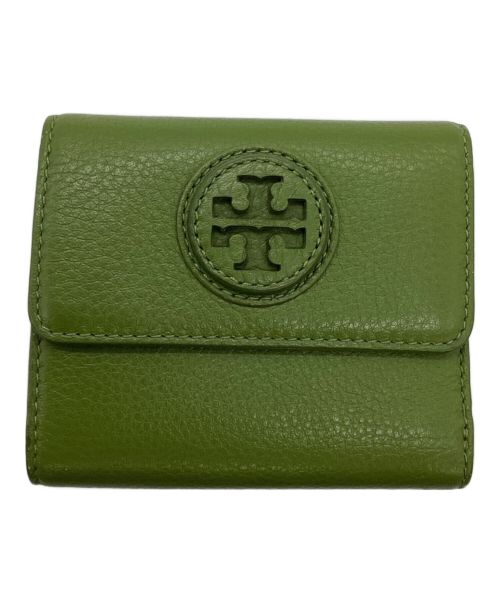 TORY BURCH（トリーバーチ）TORY BURCH (トリーバーチ) 3つ折り財布 ライトグリーンの古着・服飾アイテム