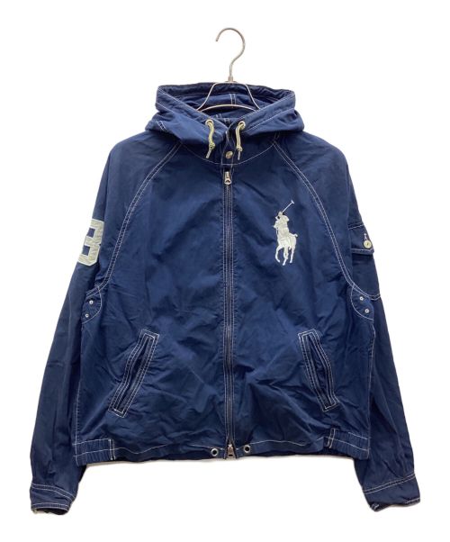 POLO RALPH LAUREN（ポロ・ラルフローレン）POLO RALPH LAUREN (ポロ・ラルフローレン) ジップパーカー ブルー サイズ:Lの古着・服飾アイテム