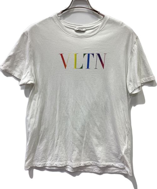 VALENTINO（ヴァレンティノ）VALENTINO (ヴァレンティノ) 半袖Tシャツ ホワイト×マルチカラー サイズ:Lの古着・服飾アイテム