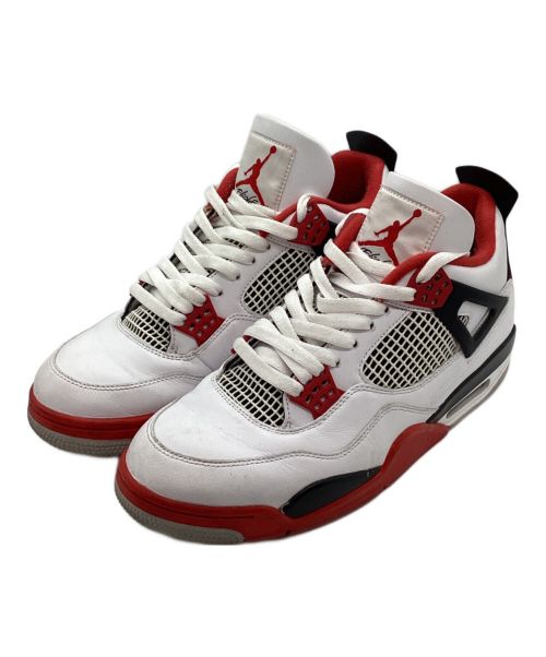 NIKE（ナイキ）NIKE (ナイキ) AIR JORDAN4（エアジョーダン4）/ミッドカットスニーカー レッド×ホワイト サイズ:29の古着・服飾アイテム