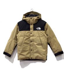 THE NORTH FACE（ザ ノース フェイス）の古着「マウンテンダウンジャケット」｜ベージュ×ブラック