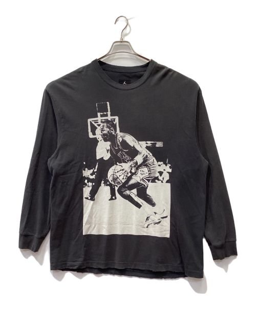 JORDAN（ジョーダン）JORDAN (ジョーダン) UNION (ユニオン) 21AW JORDAN PRINTED LONG SLEEVE TEE グレー サイズ:XLの古着・服飾アイテム