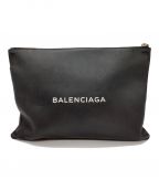 BALENCIAGAバレンシアガ）の古着「EVERYDAY LOGO CLIPクラッチバッグ」｜ブラック