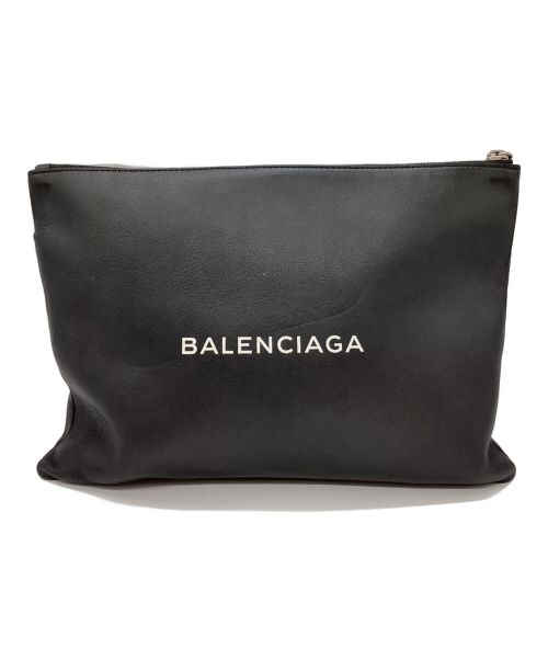 BALENCIAGA（バレンシアガ）BALENCIAGA (バレンシアガ) EVERYDAY LOGO CLIPクラッチバッグ ブラックの古着・服飾アイテム