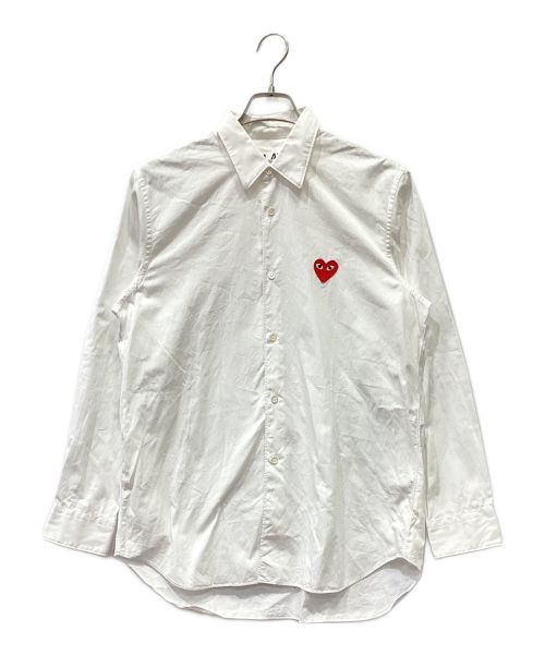 PLAY COMME des GARCONS（プレイ コムデギャルソン）PLAY COMME des GARCONS (プレイ コムデギャルソン) SHIRT ホワイト サイズ:Mの古着・服飾アイテム