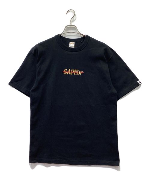 SAPEur（サプール）SAPEur (サプール) 半袖Tシャツ ブラック サイズ:Ⅼの古着・服飾アイテム