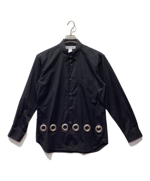 COMME des GARCONS SHIRT（コムデギャルソンシャツ）COMME des GARCONS SHIRT (コムデギャルソンシャツ) アイレットトリムシャツ ブラック サイズ:Sの古着・服飾アイテム