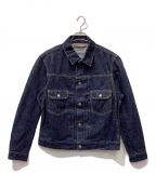 SCYEBASICSサイベーシックス）の古着「2ndタイプ Selvedge Denim Pivot Sleeve Trucker Jacket」｜インディゴ