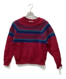 PENDLETON（ペンドルトン）の古着「70’s ノルディックウールセーター」｜レッド