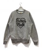 HUMAN MADEヒューマンメイド）の古着「HEART LOGO RAGLAN SWEATSHIRT/裏起毛スウェット」｜グレー