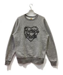 HUMAN MADE（ヒューマンメイド）の古着「HEART LOGO RAGLAN SWEATSHIRT/裏起毛スウェット」｜グレー