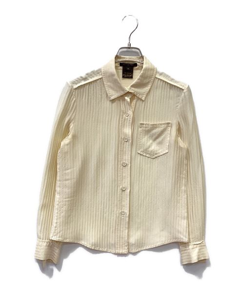 LOUIS VUITTON（ルイ ヴィトン）LOUIS VUITTON (ルイ ヴィトン) シルクシャツ ベージュ サイズ:34の古着・服飾アイテム