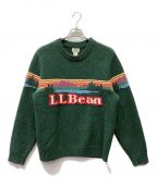 L.L.Beanエルエルビーン）の古着「ロゴニット」｜グリーン