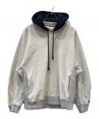 Champion×N.HOOLYWOODチャンピオン×エヌ ハリウッド）の古着「HOODED SWEATSHIRT MULTI」｜エクリュ×ライトグレー