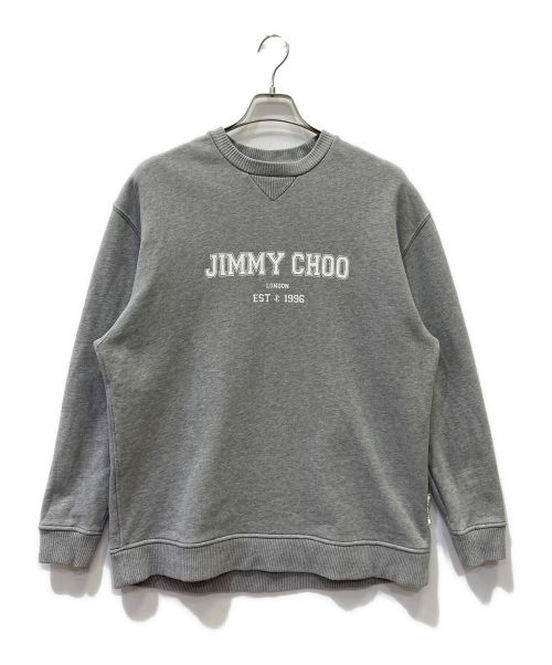 JIMMY CHOO（ジミーチュウ）JIMMY CHOO (ジミーチュウ) JC カレッジスウェット グレー サイズ:XSの古着・服飾アイテム