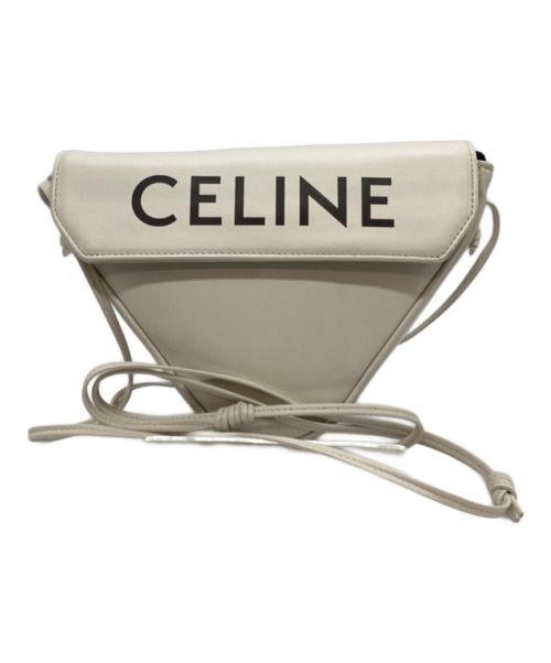 CELINE（セリーヌ）CELINE (セリーヌ) トライアングルバッグ ホワイトの古着・服飾アイテム