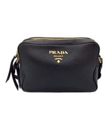 PRADA（プラダ）の古着「ショルダーバッグ」｜ブラック×ゴールド