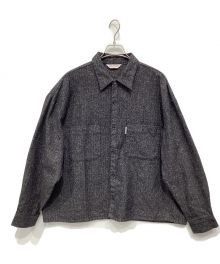 COOTIE（クーティー）の古着「Melange Wool Work Shirt」｜グレー