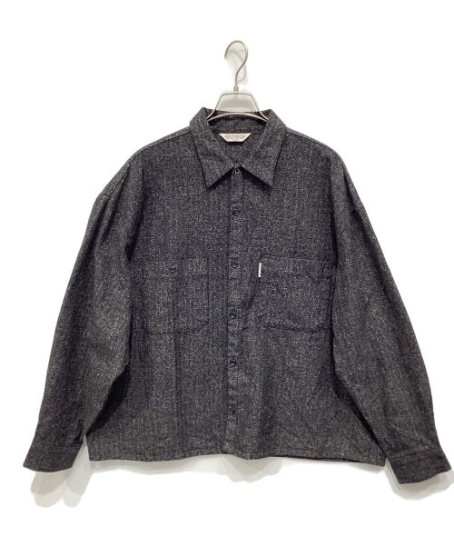 COOTIE（クーティー）COOTIE (クーティー) Melange Wool Work Shirt グレー サイズ:XLの古着・服飾アイテム