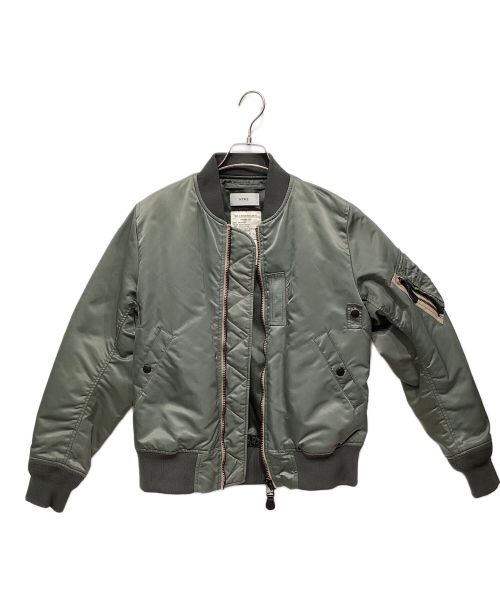 HYKE（ハイク）HYKE (ハイク) MA-1 TYPE JACKET オリーブ サイズ:2の古着・服飾アイテム