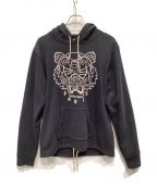 KENZOケンゾー）の古着「Tiger Head Embroidery Logo」｜ブラック