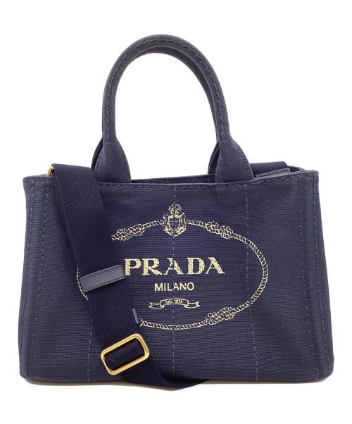 PRADA（プラダ）PRADA (プラダ) カナパトート ネイビーの古着・服飾アイテム