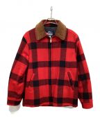 WOOLRICHウールリッチ）の古着「バッファローチェックジャケット」｜レッド×ブラック