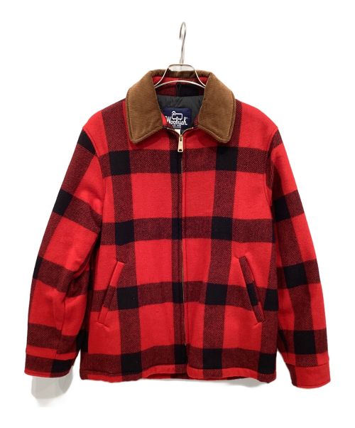 WOOLRICH（ウールリッチ）WOOLRICH (ウールリッチ) バッファローチェックジャケット レッド×ブラック サイズ:Mの古着・服飾アイテム