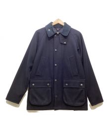 Barbour 1502182（バブアー）の古着「フーデッドウールジャケット」｜ネイビー