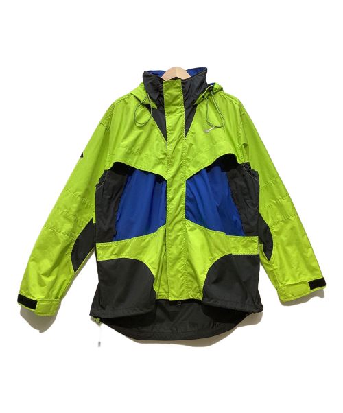 NIKE ACG（ナイキエージーシー）NIKE ACG (ナイキエージーシー) 90’sマウンテンパーカー グリーン×ブルー サイズ:Lの古着・服飾アイテム