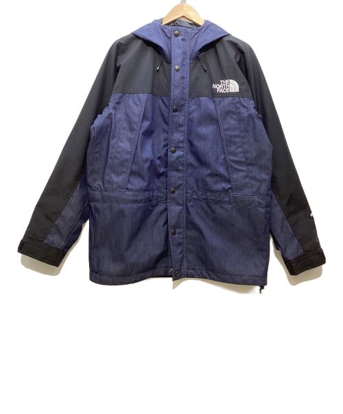 THE NORTH FACE（ザ ノース フェイス）THE NORTH FACE (ザ ノース フェイス) マウンテンライトデニムジャケット インディゴ×ブラック サイズ:Mの古着・服飾アイテム