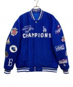 LA Dodgers-）の古着「リヴァーシブルスタジャン」｜ブルー