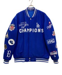 LA Dodgers（-）の古着「リヴァーシブルスタジャン」｜ブルー