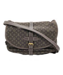 LOUIS VUITTON（ルイ ヴィトン）の古着「ショルダーバッグ　モノグラム・ミニ・ラン」｜ブラウン×カーキ