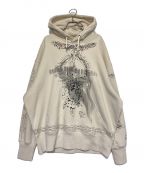 GIVENCHYジバンシィ）の古着「Oversized Printed Jersey Hell Hoodie」｜アイボリー
