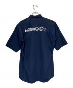 BALENCIAGAバレンシアガ）の古着「Symbolic Logo Shirt」｜ネイビー